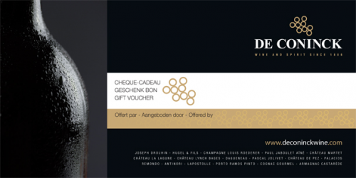 de Coninck Wine Merchant Gift Voucher 150 €