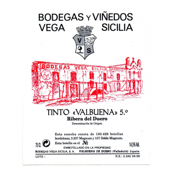 Tempos Vega Sicilia, Valbuena 5°, Ribera del Duero 2013