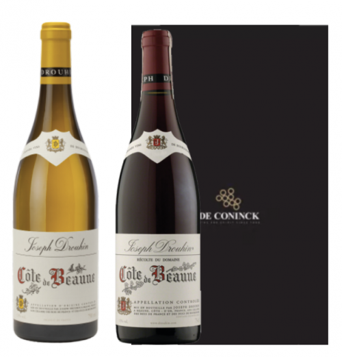 Coffret Joseph Drouhin Côte de Beaune blanc 2018 & Côte de Beaune rouge 2017